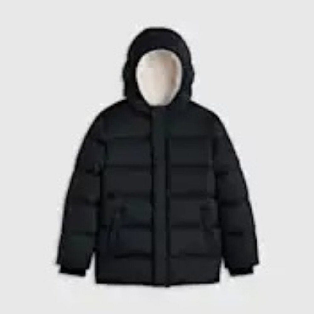 Quince Kids Heavyweight Down Puffer Coat in Black